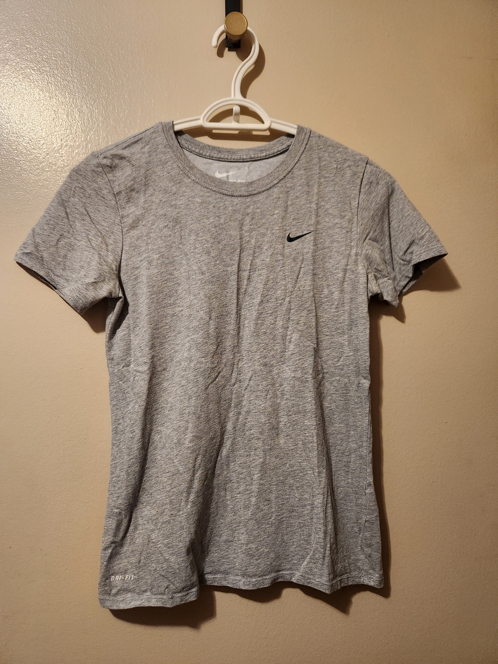 Nike Gray Short Sleeve Dri-FIT Crew Tee